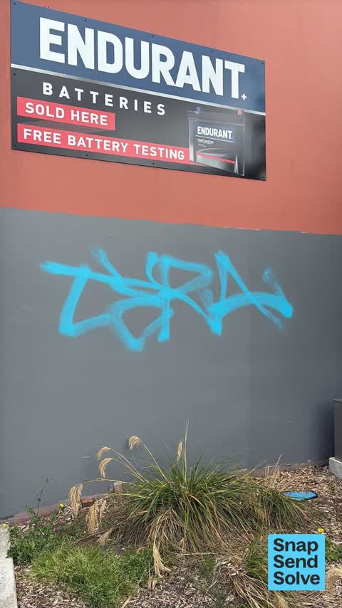 Graffiti on a fence, building or structure — a report photo
