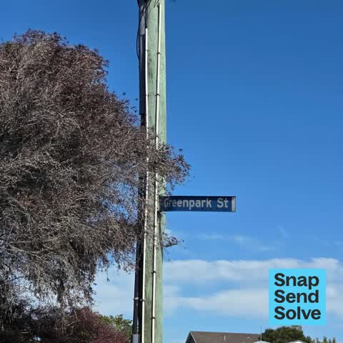 Damaged Street Sign, a report photo