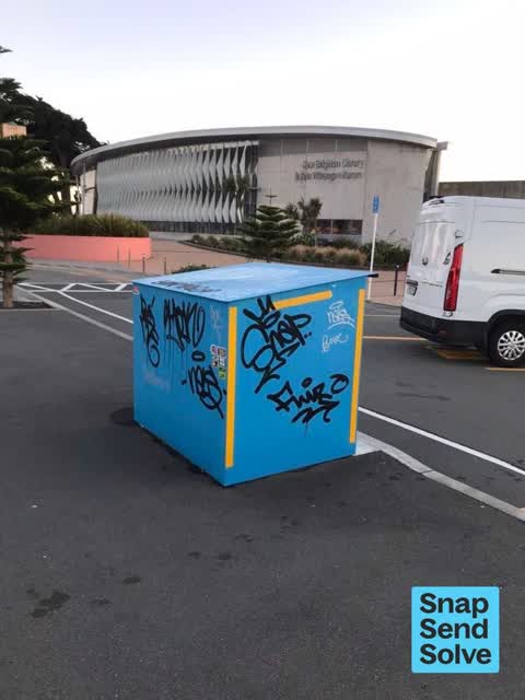Graffiti on a fence, building or structure — a report photo