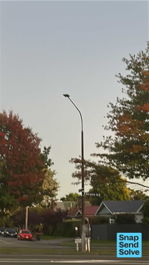 Street Light Outage, a report photo