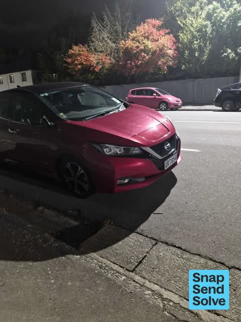 Hazard, vehicle, a report photo