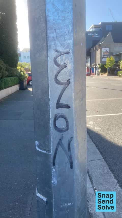 Graffiti on a fence, building or structure, a report photo