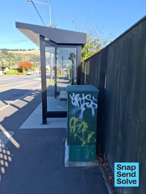 Graffiti on a fence, building or structure, a report photo