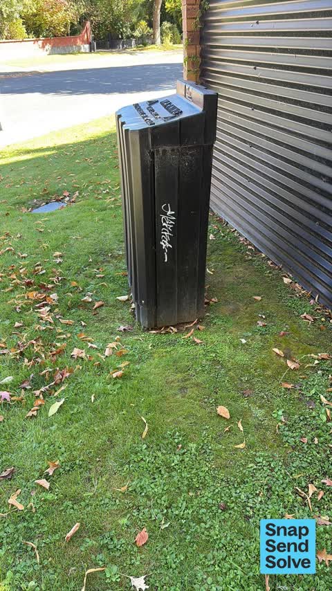 Graffiti on a fence, building or structure, a report photo