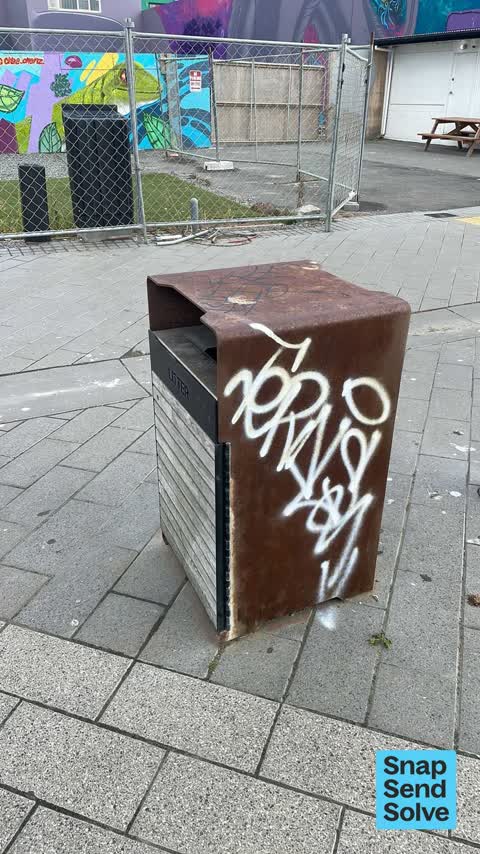 Graffiti on a fence, building or structure — a report photo