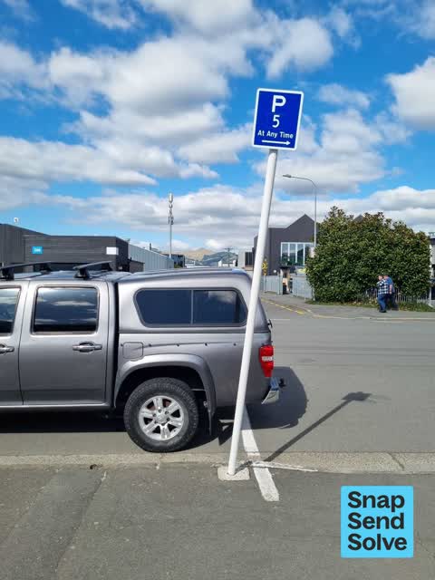 Damaged Street Sign — a report photo