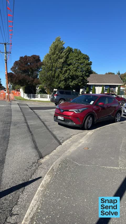 Hazard, vehicle, a report photo