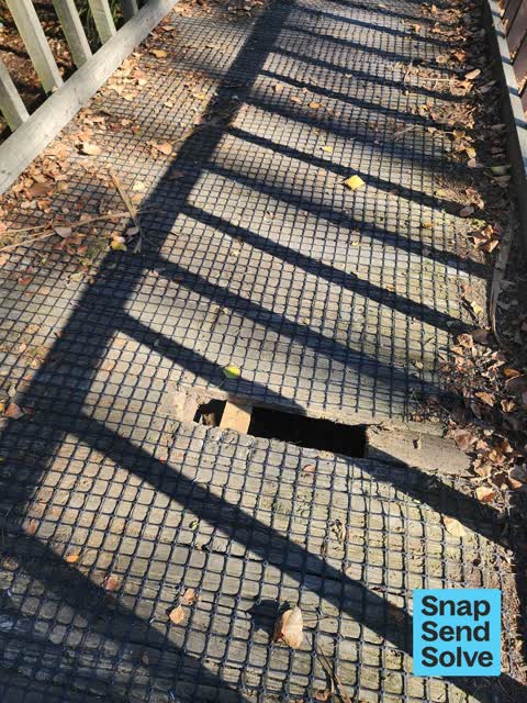 Pavement - Damaged, a report photo