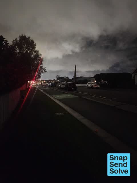 Street Light Outage, a report photo