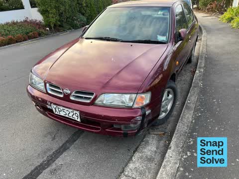 Hazard, vehicle, a report photo