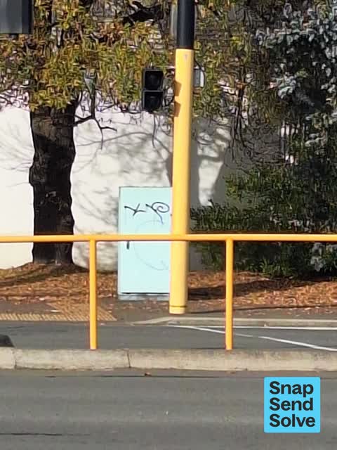 Graffiti on a fence, building or structure — a report photo