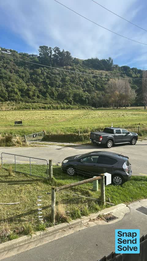 Hazard, vehicle, a report photo
