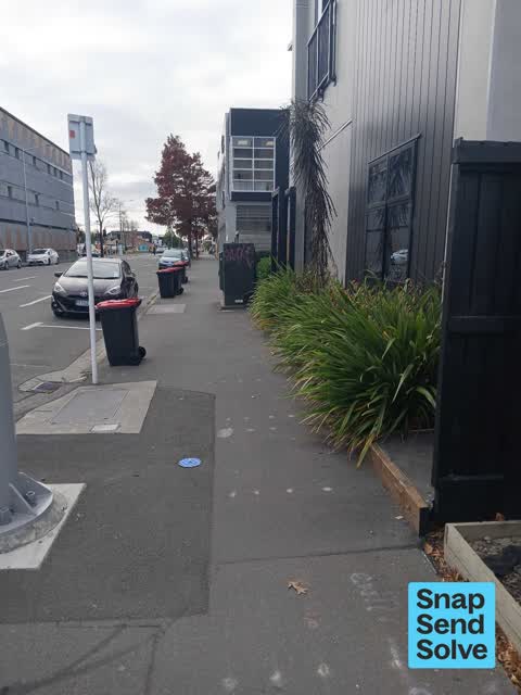 Graffiti on a fence, building or structure — a report photo