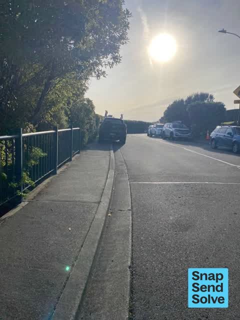 Hazard, vehicle, a report photo