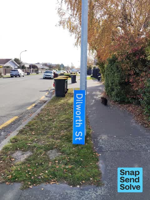 Damaged Street Sign — a report photo