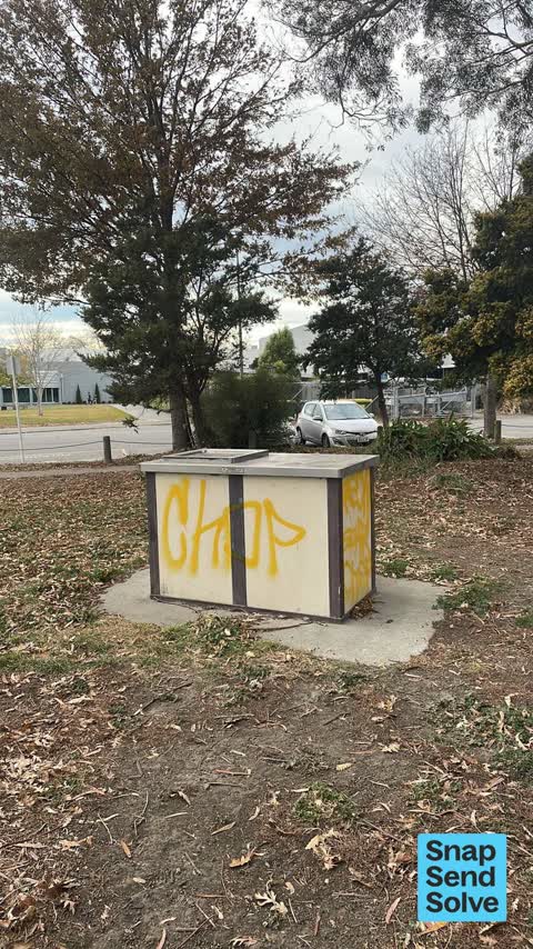 Graffiti on a playground or in a park — a report photo