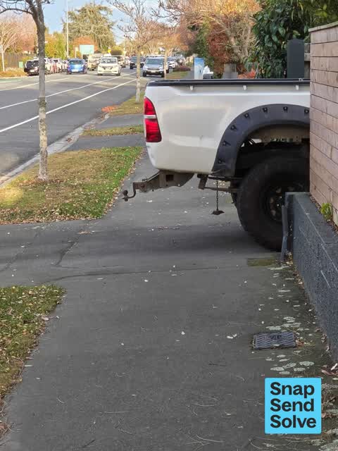 Hazard, vehicle, a report photo