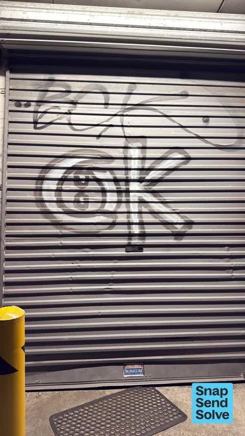 Graffiti on a fence, building or structure, a report photo
