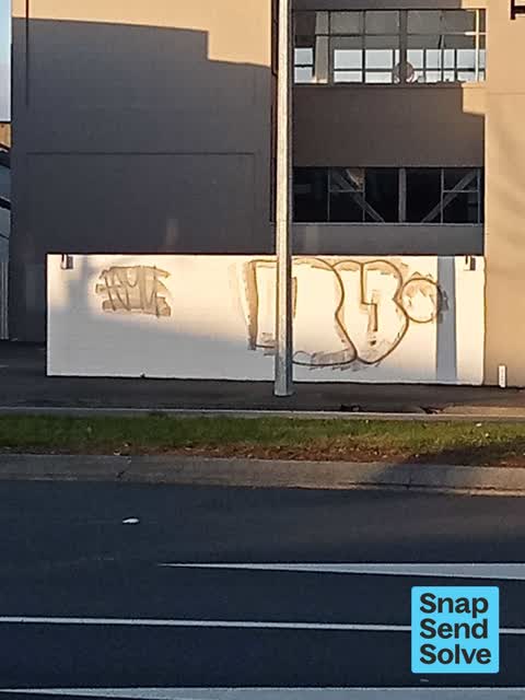 Graffiti on a fence, building or structure — a report photo