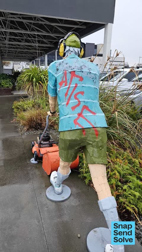 Graffiti on a fence, building or structure — a report photo