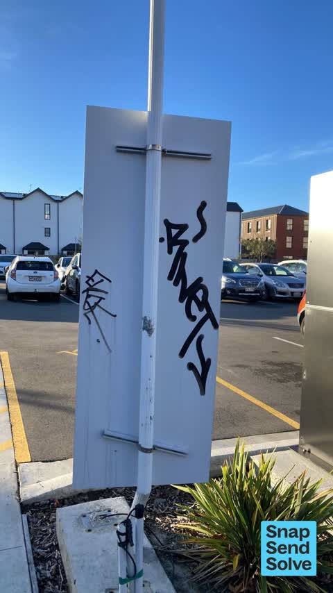 Graffiti on a fence, building or structure, a report photo