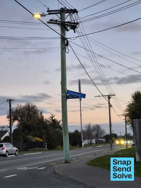 Damaged Street Sign, a report photo
