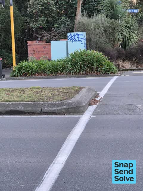 Graffiti on a traffic light pole or cabinet, or wa — a report photo