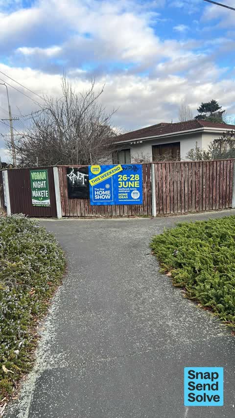 Graffiti on a fence, building or structure, a report photo