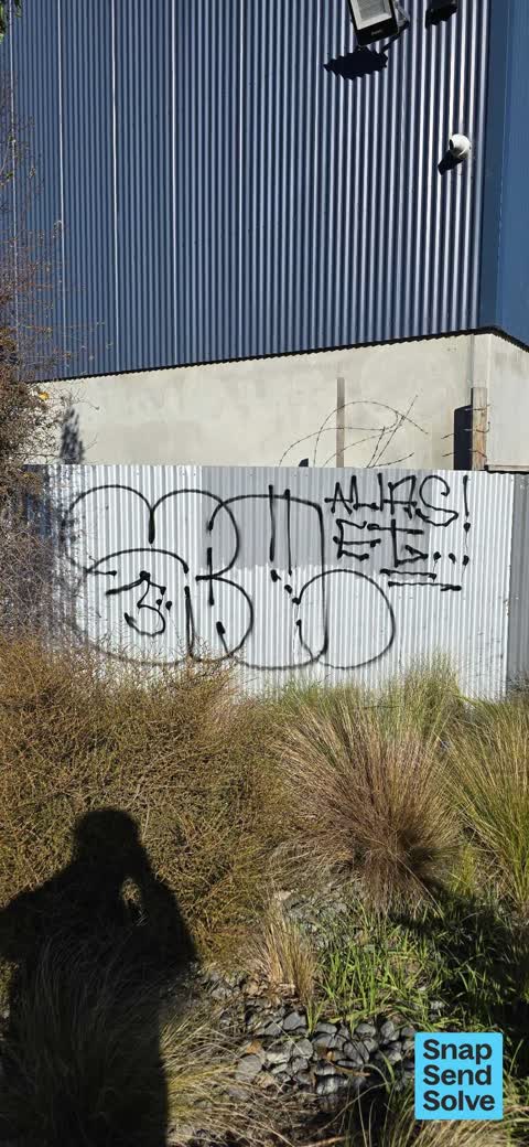 Graffiti on a road, footpath or bridge, a report photo