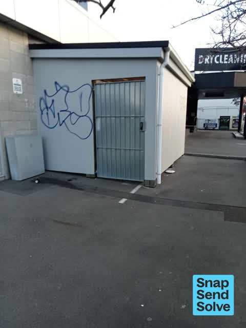 Graffiti on a fence, building or structure — a report photo