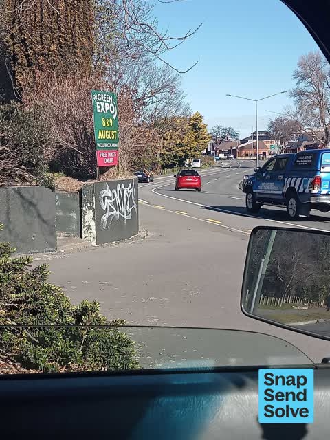 Graffiti on a fence, building or structure, a report photo