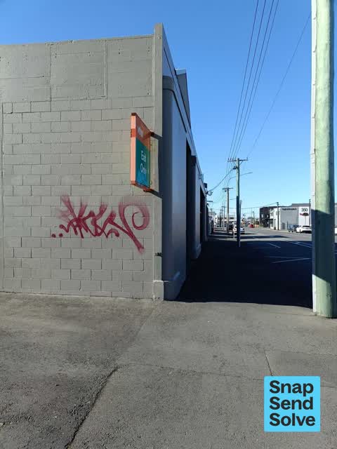 Graffiti on a fence, building or structure, a report photo
