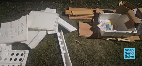 Dumped Rubbish, a report photo