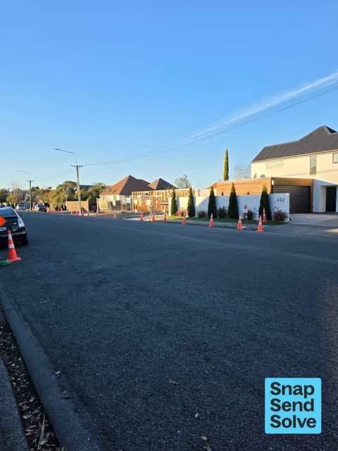 Hazard, vehicle, a report photo