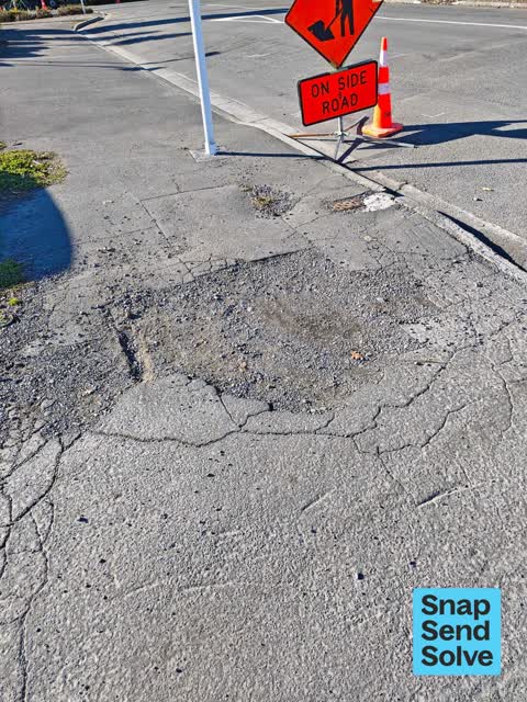 Pavement - Damaged, a report photo