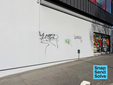 Graffiti on a fence, building or structure — a report photo