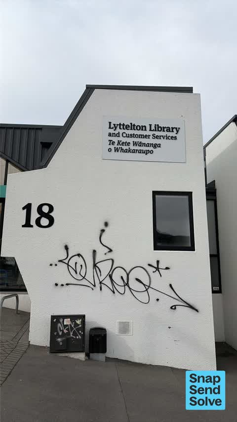 Graffiti on a fence, building or structure, a report photo