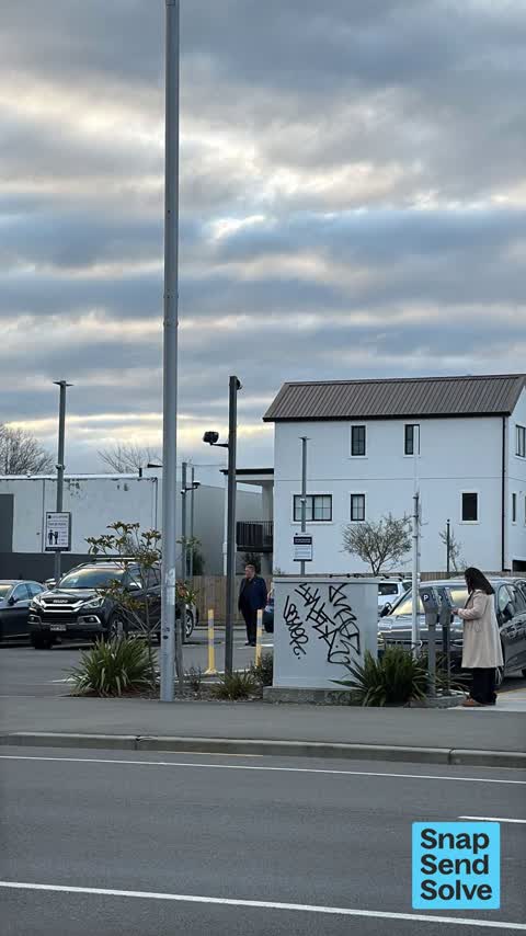 Graffiti on a fence, building or structure, a report photo