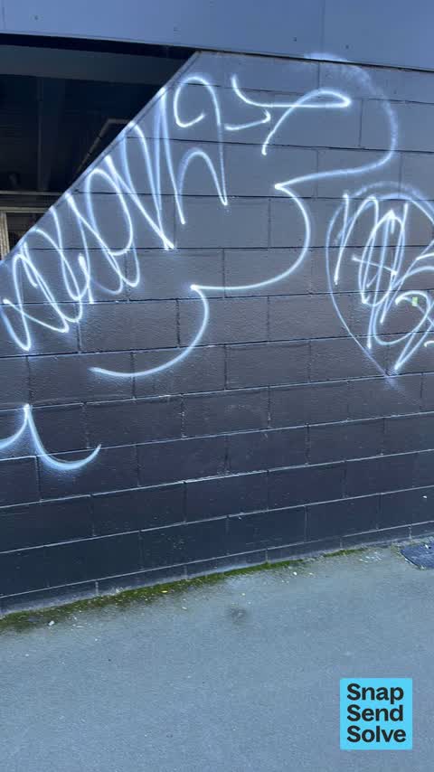 Graffiti on a fence, building or structure, a report photo