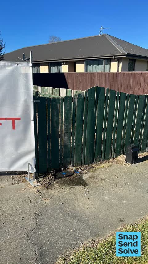 Damaged Asset – CCC contractor, a report photo