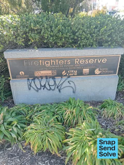 Graffiti on a playground or in a park — a report photo