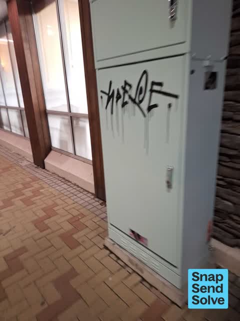 Graffiti on a playground or in a park — a report photo