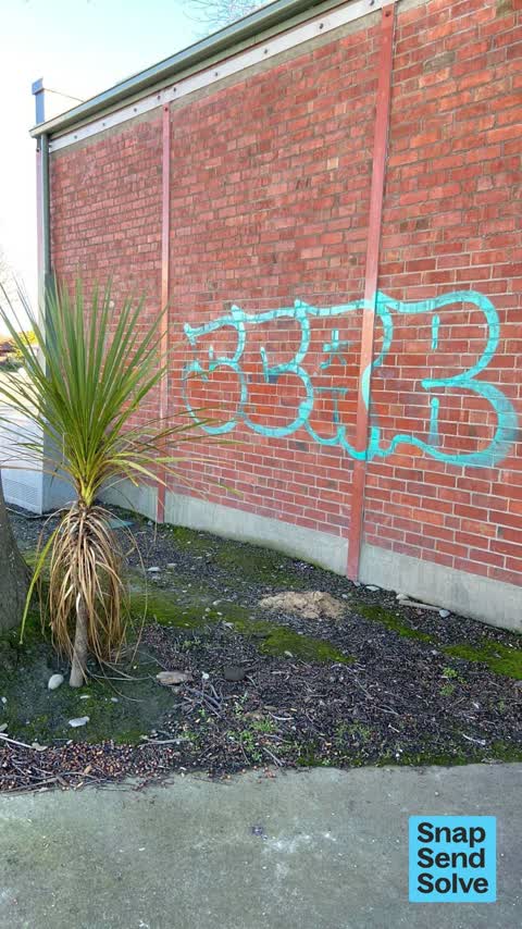 Graffiti on a fence, building or structure, a report photo