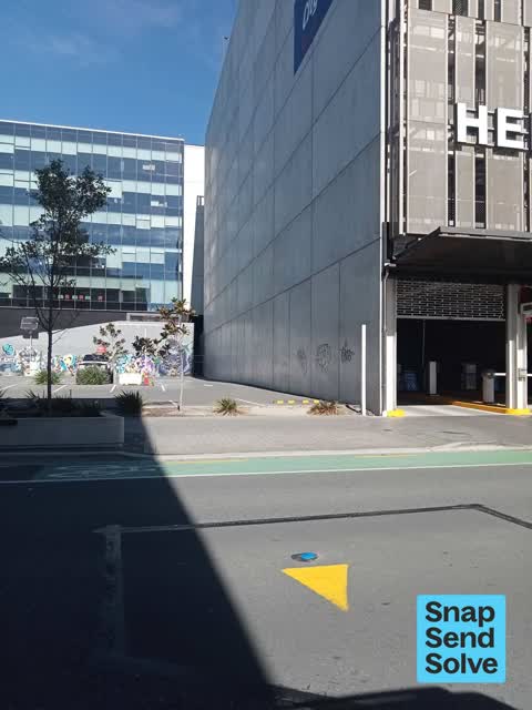 Graffiti on a fence, building or structure — a report photo
