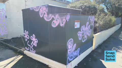 Graffiti on a fence, building or structure, a report photo