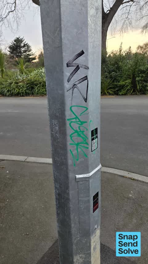 Graffiti on a fence, building or structure, a report photo