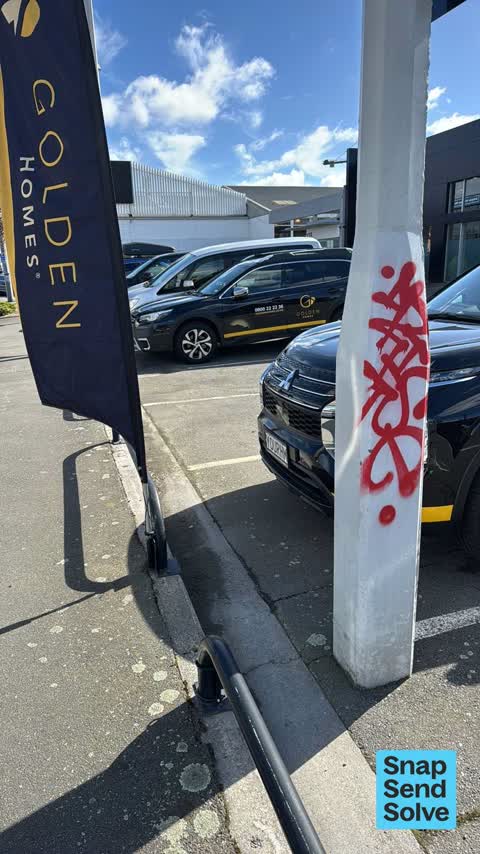 Graffiti on a fence, building or structure, a report photo
