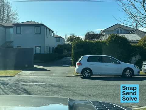 Hazard, vehicle, a report photo