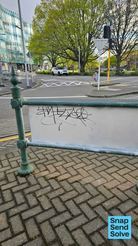 Graffiti on a fence, building or structure — a report photo
