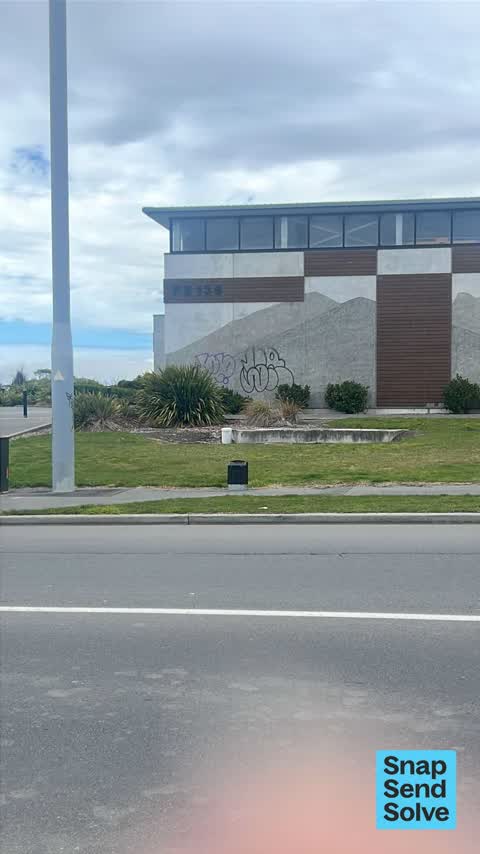 Graffiti on a fence, building or structure, a report photo